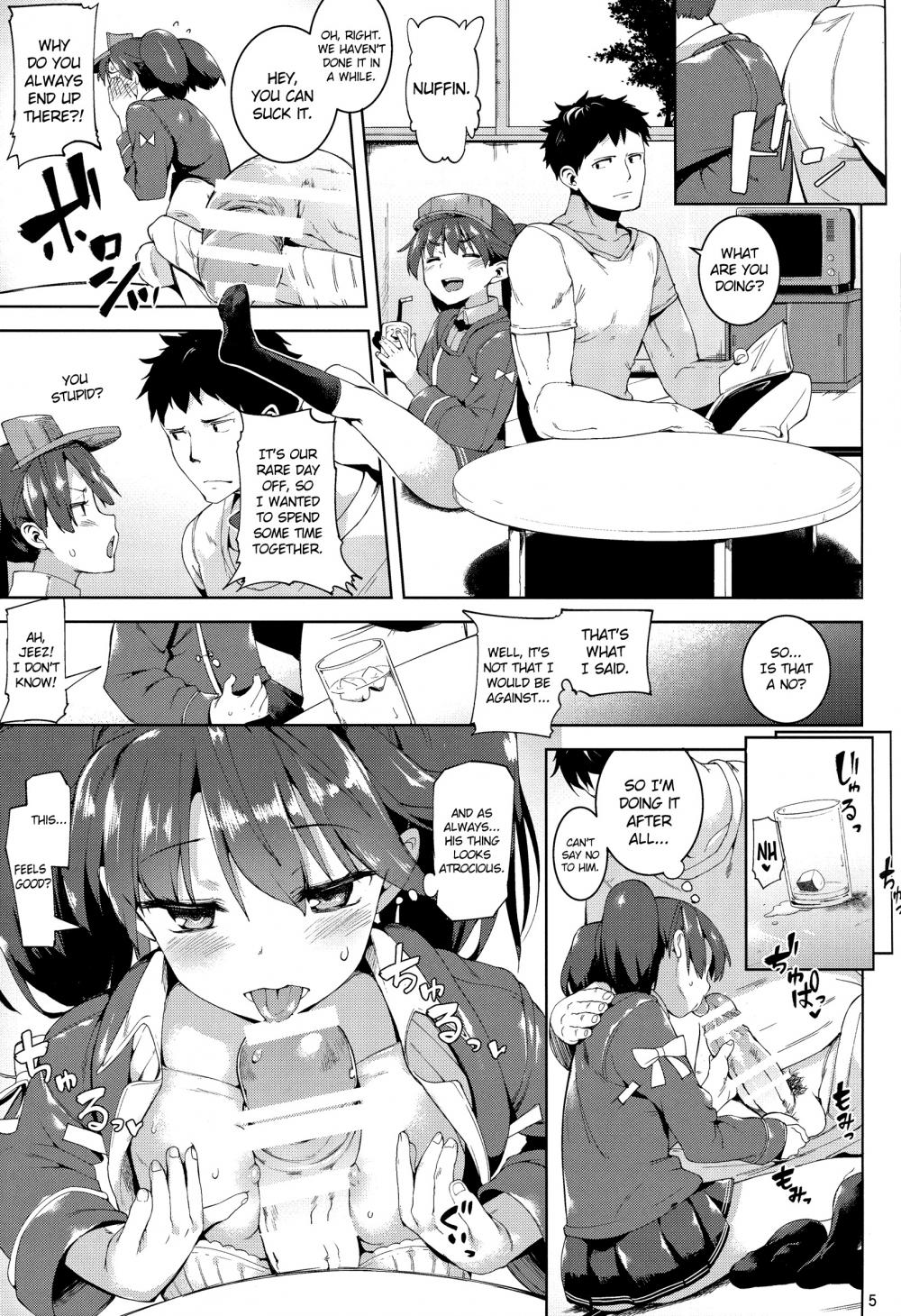 Hentai Manga Comic-Ryuujou-chan and Perverted Admiral in Love-Chapter 3-4